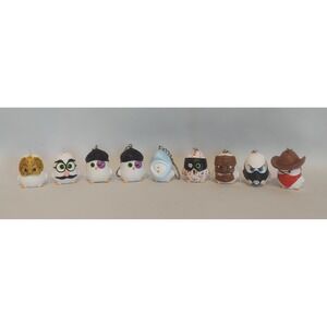 The Coop Squad Angry Birds Keychains Backpack Bag Clips Lot of 9 (2 Identical)